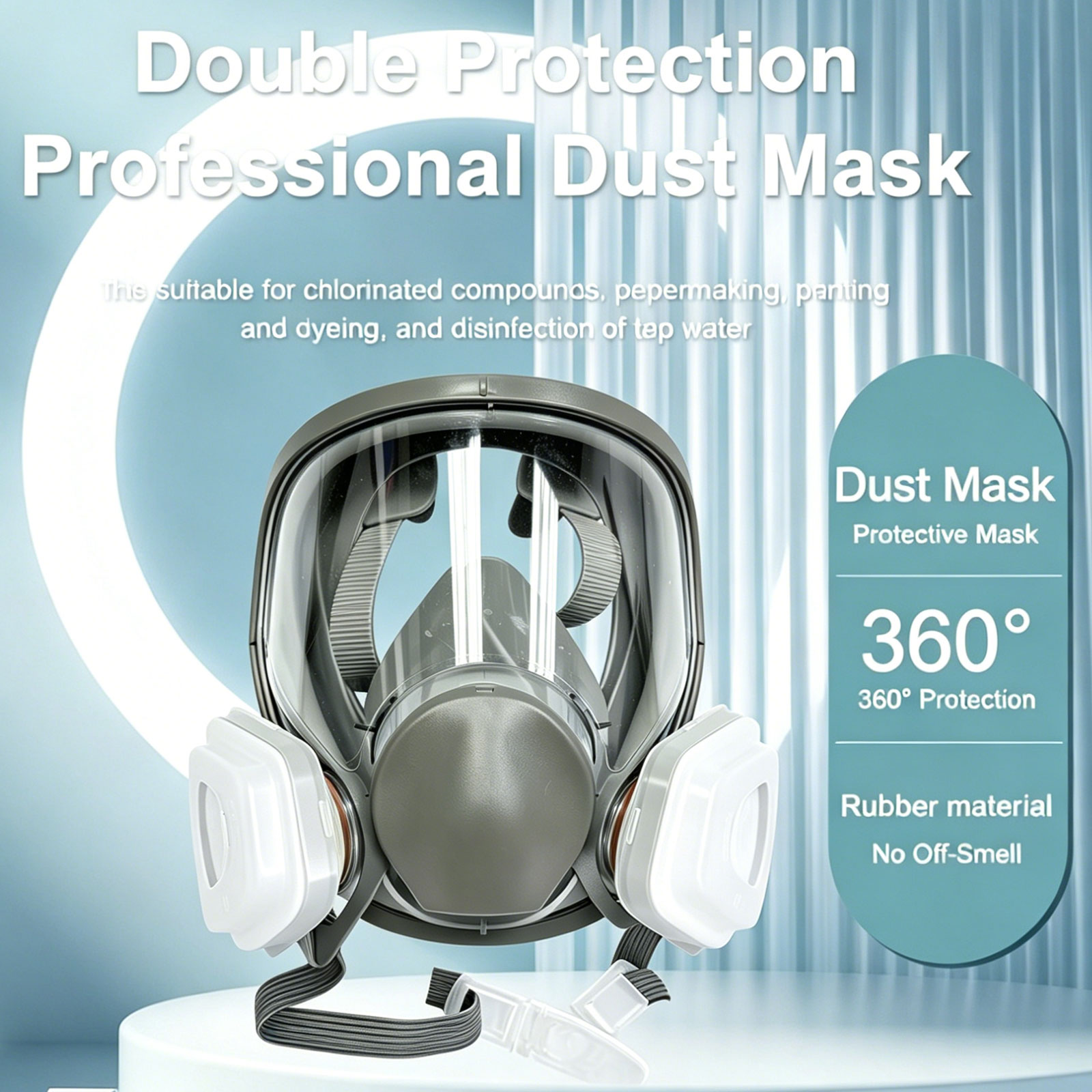 6800 Full Face Respirator with - Dust Mask Construction ulasan dan harga