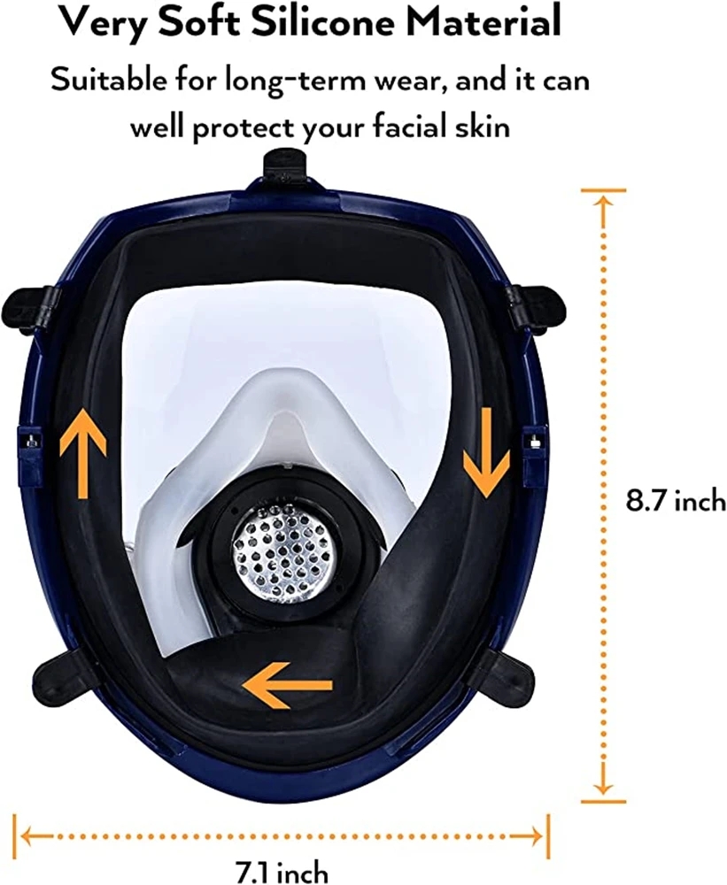 Chemical Gas Mask 6800 Dust Re - Dust Mask Construction ulasan dan harga