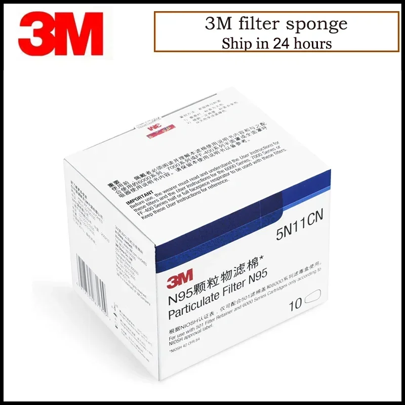 10pcs/Box 3M 5N11 Cotton Filte - Dust Mask Construction ulasan dan harga