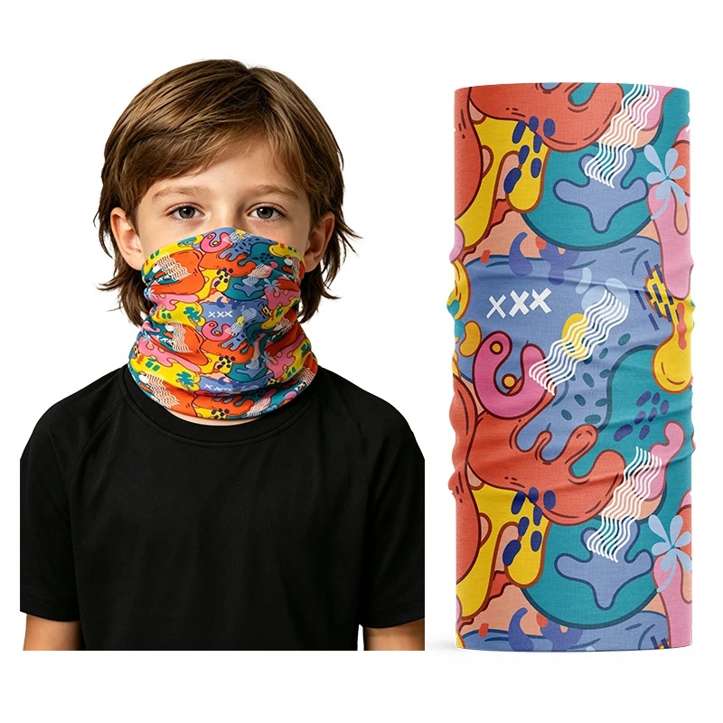 Kids Cooling Ice Silk Neck Gai - Kids Face Mask ulasan dan harga