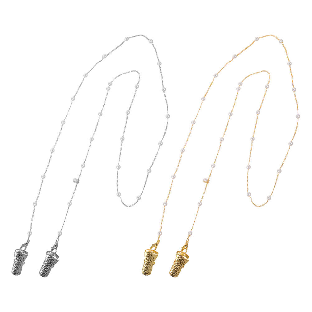 2Pcs Pearl Beaded Eyeglasses C - Mask Chain Holder ulasan dan harga